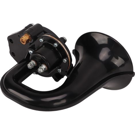 Klaxon à air courbe 135dB 12V 24V kit trompette cylindrique bruyant pour camion véhicule bateau train (1/5)