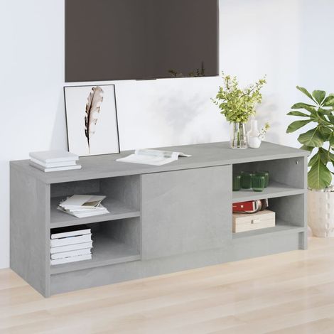 vidaXL Mobile Porta TV Grigio Cemento 102x35,5x36,5 Legno Multistrato (1/5)