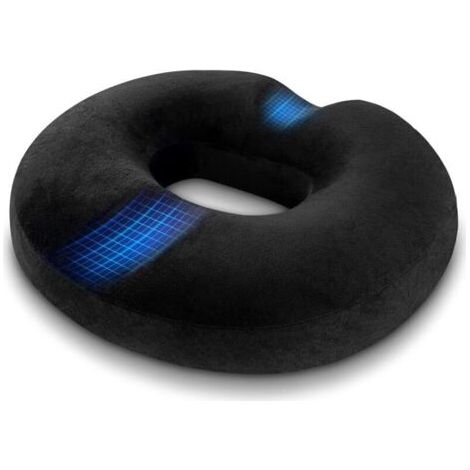 Coussin de Siège en Mousse à Mémoire, Coussin Orthopédique pour Coccyx, Coussin Chaise de Bureau, pour Grossesse, Coccyx, plaies de lit, Dos (1/4)