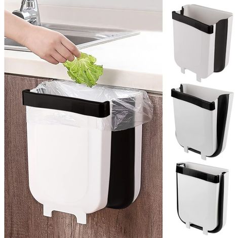 Poubelle pliable de cuisine, petite poubelle portable, adaptée aux tiroirs de chambre à coucher, dortoirs et voitures