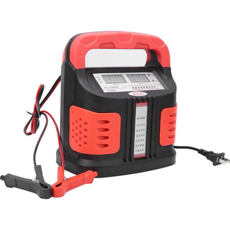 Chargeur de batterie intelligent 12V/24V avec réparation par impulsions, écran LCD pour voiture moto camion, fiche CN 160V-260V (1/5)