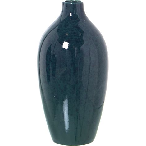 Vase en céramique vert foncé °10X20 cm (1/5)