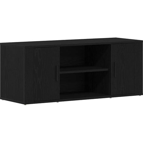 Maison Exclusive - Meuble TV Chêne noir 100 x 35 x 40 cm Bois d'ingénierie