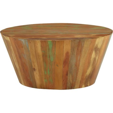Maison Exclusive - Couchtisch Ø65x31 cm Altholz Massiv