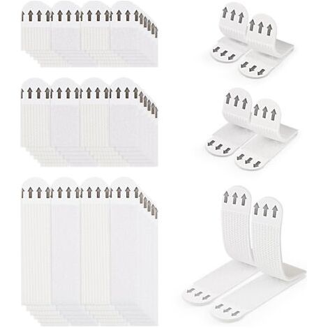 36 Paires (72 Bandes) Languettes Accroches Tableaux sans Percer Bandes de Suspension pour Photos Languettes Accroches Bandes AdhéSives Tableaux Fixation sans Dommage Bandes de Cadre Mural (1/5)