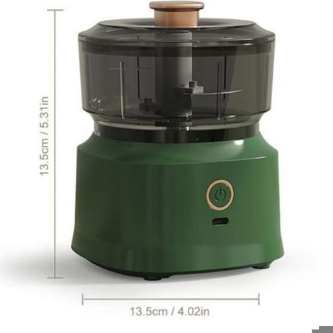 Hachoir electrique-Mini Hachoir Électrique 350ML-VERT (1/4)