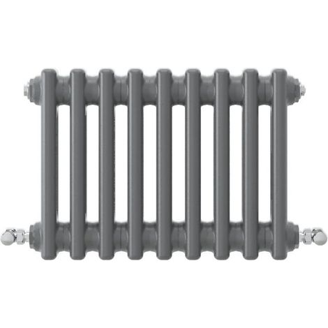 Acezanble Horizontal Traditional Cast Iron Style Radiator 300x425mm 3 Column Anthracite