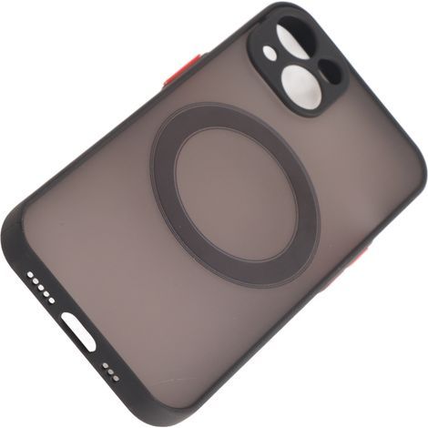 Coque iPhone 13 Protection Totale Antichoc avec Chargement Sans Fil et Texture Peau - Noir (1/5)