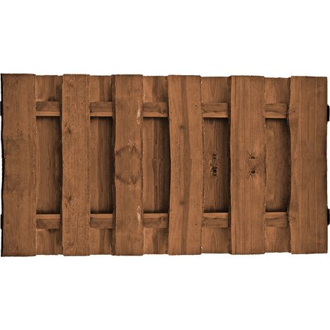 SEELAND-Zaun kdi-braun 180 x 90 cm, sägerau, ca. 16mm