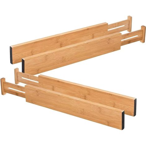 Bambus-Schubladen-Organizer 4-tlg. GA02 (1/3)