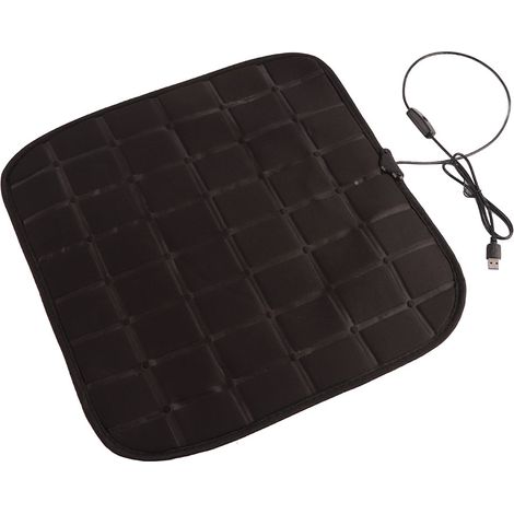 Housse de siège chauffante USB 12V pour voiture, coussin chauffant d'hiver pour siège auto, coussin chauffant individuel pour siège auto (1/2)