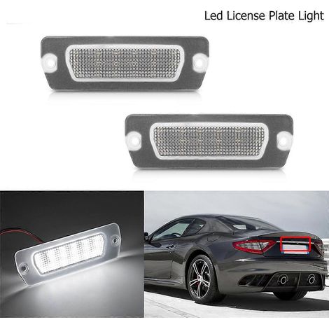 Éclairage de plaque d'immatriculation à LED pour GranTurismo GranCabrio Coupé--