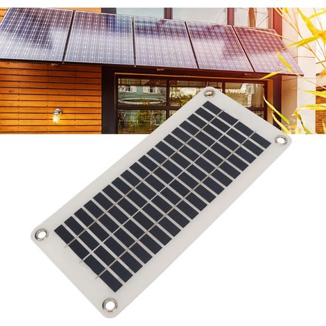 Panneau de charge solaire en silicium polycristallin 30 W, contrôleur étanche 12 V/24 V CC, chargeur solaire portable d'extérieur (1/5)