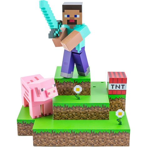 Lámpara Paladone Steve Diorama Minecraft