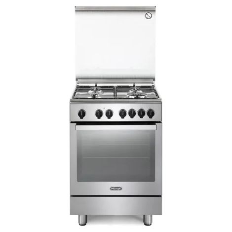 Cucina DeLonghi PEM 64 LSG 60 cm 4 fuochi gas forno elettrico 74 L - Inox