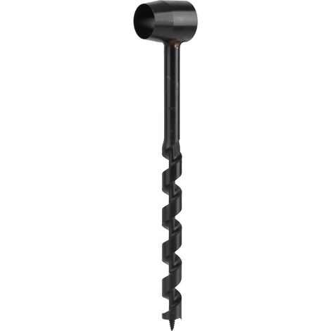 Perceuse à main noire en acier haute dureté, légère et portable pour survie en pleine nature et menuiserie, diamètre 16-230 mm (1/5)