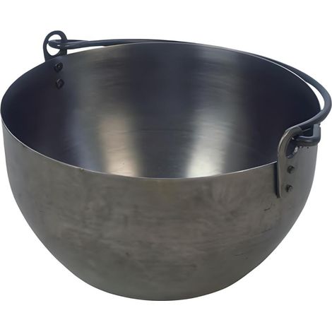 Chaudron marmite de cuisson en Acier Inoxydable coloris Gris - 22 x 11 cm