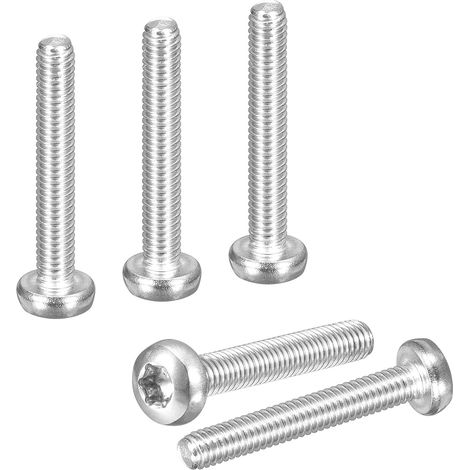Vis Sécurité Torx tête cylindrique M4x25mm 10 Pcs Argenté (1/5)