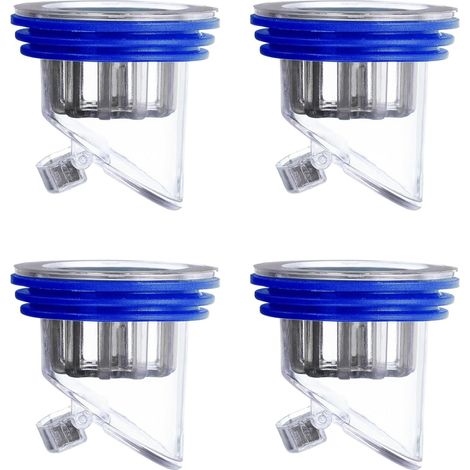 Scarico per bagno a 4 pezzi anti-cimici - blu (1/3)