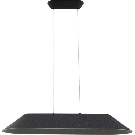 Lucande LED 'Naelle' in Nero da Tessuto