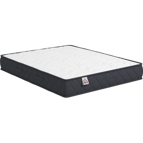 Matelas 200x160cm, matelas 2 personnes, mousse à mémoire de forme, 20cm d'épaisseur, certifié Oeko-Tex, fermeté moyenne (1/5)