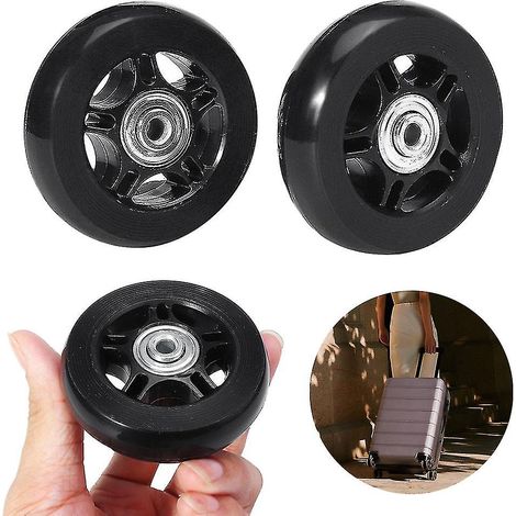 Kit de réparation de rechange pour roulements de roues de valise (2 pièces) - 80 mm x 24 mm (1/5)