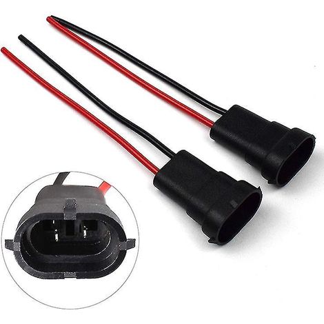 Cable impermeable para bombillas H11, H9, H8, 880 y H16jp – Conector automotriz, protección contra la humedad (1/5)