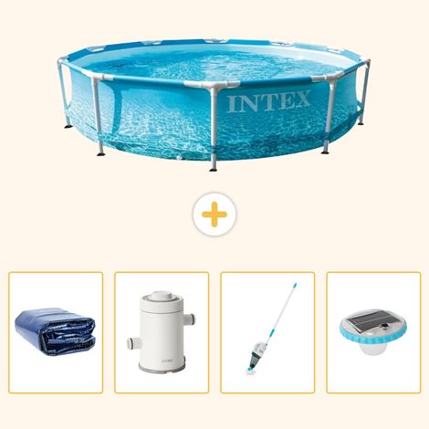 Intex Piscine Tubulaire Ronde - 305x76 cm - 5-pièces S30 (1/5)