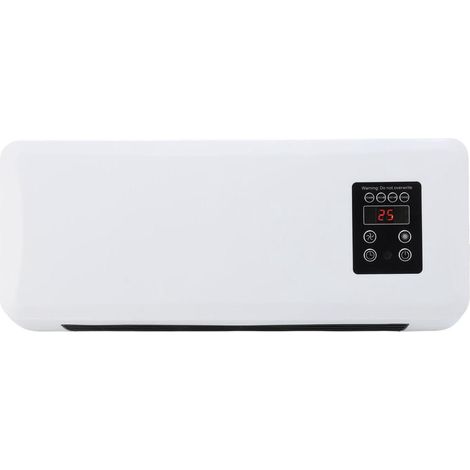 Chauffage électrique 1500 W avec écran tactile, télécommande et minuterie 8 h – Montage mural ou sur table