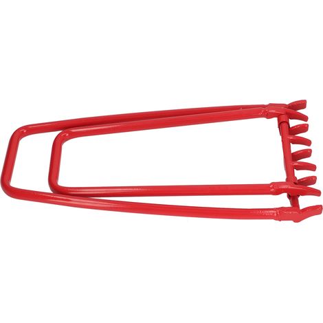 Outil de réparation de clôture en fer rouge résistant à la rouille, pour la construction de pistes de jardin. Maintien ferme et stable. (1/5)
