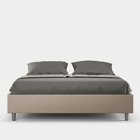 Doppelbett mit Bettkasten Sommier 160x200 Azelia M1 - Beige