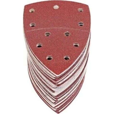 60 Triangular Abrasive Sheets, Triangular Sanding Paper for Mouse Delta Sander, 105 x 152 mm, Grit P40/60/80/120/180/240