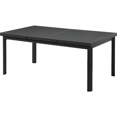 Table de jardin extensible en aluminium L.180/240cm - Anthracite - NAURU de MYLIA
