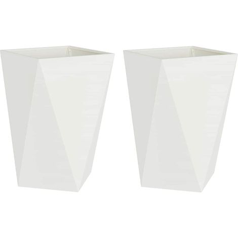 Maison Exclusive - Jardinera 2 pcs 50 x 50 x 75 cm Acero