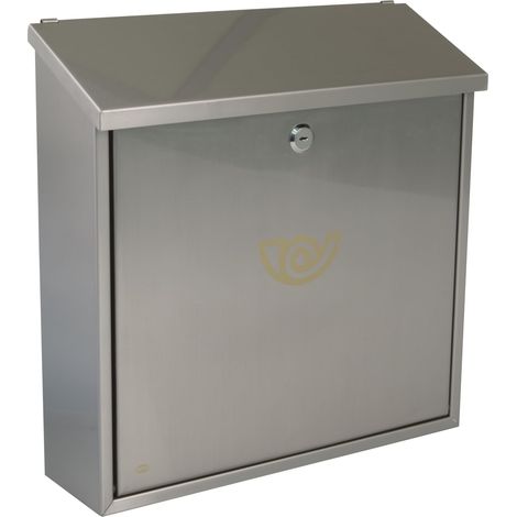 AMIG  Boîte aux lettres  3 INOX  370 x 360 x 100 mm  Acier inoxydable  Inoxydable (1/3)