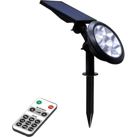 picchetto a led solare con luce rgb multicolor e naturale - 8 led (1/5)