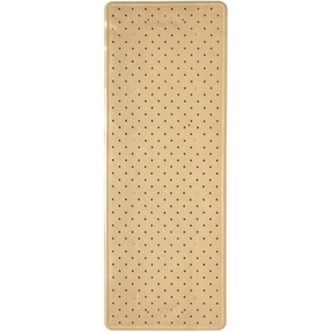 FPLUS alfombra baño caucho 76x35 beig , Alfombras antideslizantes de caucho (100%). Tratamiento antibacterias, perfumadas y lavables en lavadora.