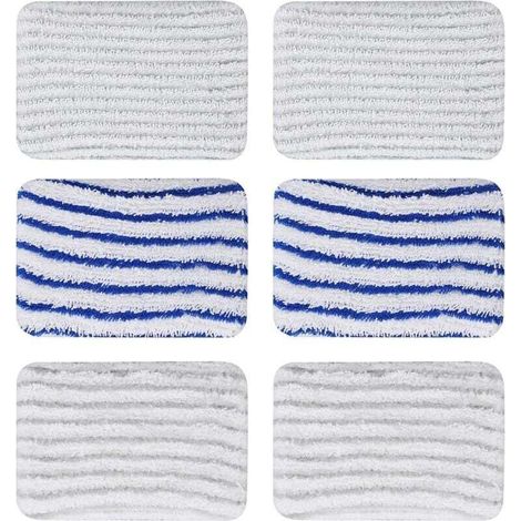 6 Pièces Lingettes Tampons Lavables en Microfibre, Compatible avec Aspirateurs Vapeur Rowenta Clean & Steam ZR850002 ZR005801 ZR005804, Modèles RY7xxx RY8xxx (1/5)