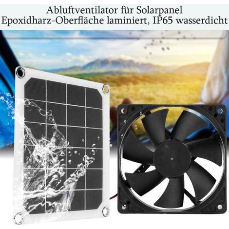 Ventilateur Extracteur - Panneau Solaire 6 V 10 W - Pour Ventilation Solaire Autonome - 1 Pièce (1/5)
