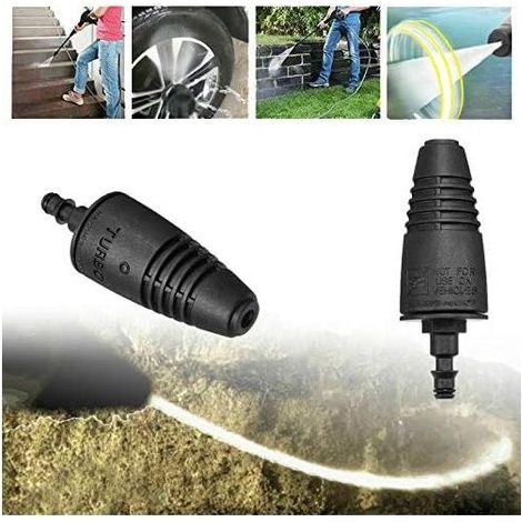 Embouts de nettoyeur haute pression turbo en acier allié – Buse rotative pour nettoyage efficace – Compatible Lavor, Comet, Vax, Karcher K2-K7 - K2-K7-2 (1/5)