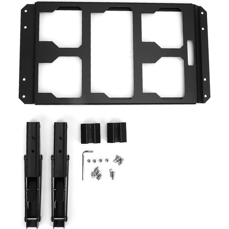 Support Pliant, Table de Rangement Latérale en Alliage d'aluminium pour Boîte à Outils Roulante, Support Pliable avec Plaque de Montage Robuste, Compatible avec les Rails (1/5)