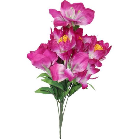 Strauß aus 9 gemischten Lilien und Amaryllis in Lila (1/2)