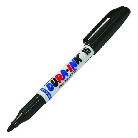 Marqueur industriel METRICA DURA-INK® 15 – Pointe dure 1,5 mm, lot de 12