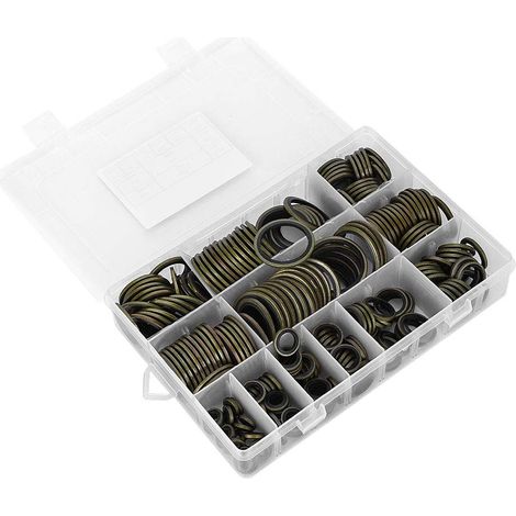 240pcs kit assortiment de joint torique en caoutchouc pour joint d'étanchéité joint de joint d'étanchéité climatisation voiture réparation de véhicule automobile.