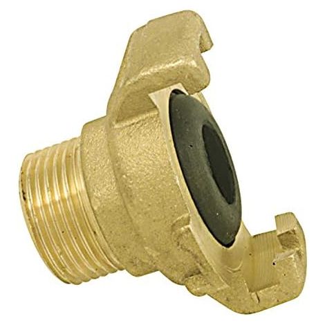 Raccord express laiton mâle 33x42 - 1 pièce - Laiton robuste - Raccords rapides haute pression - Plomberie et jardinage - Filetage 33 x 42 mm