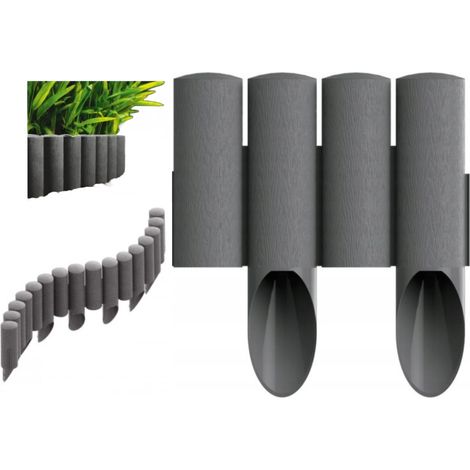 Kunststoff-Gartenpalisade, grafit, 2,4 m