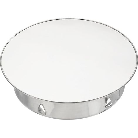 Tapa de chimenea, junta ajustable, tapa para orificio redondo, apta para tubos de 160 mm de diámetro, color plata. (1/5)