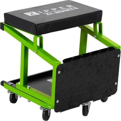MOBILER MONTAGEHOCKER TRITTSTUFENKOMBI WERKSTATT ROLLSITZ ZIPPER ZI-MHKT4