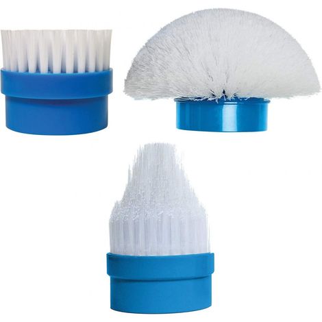 3 Bürsten ACTI BRUSH - TELESHOPPING - Weiß/Blau - Erwachsene - Nachfüllpackung Acti Brush (1/5)