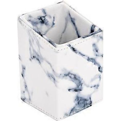 Boîte de rangement portable pour pinceaux de maquillage marbré